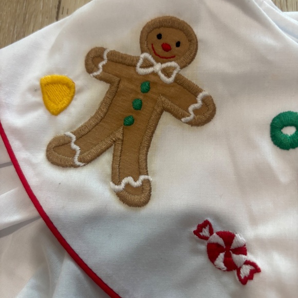 Kelly’s kids Peter Pan collar Holiday Christmas embroidery size 5 - Picture 3 of 5